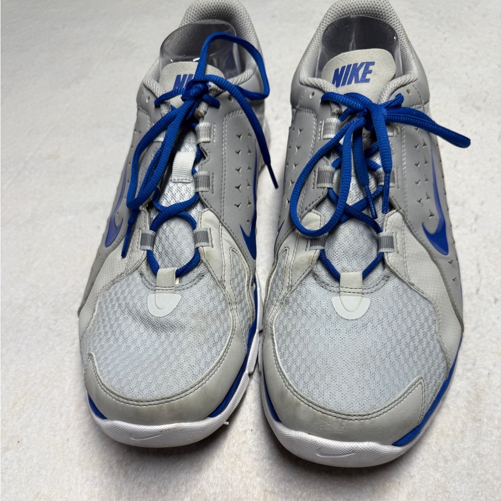 Nike Men's Size 14 Flex Supreme TR Fitsole Gray/Blue Running Shoes 525730-007 - Picture 2 of 7